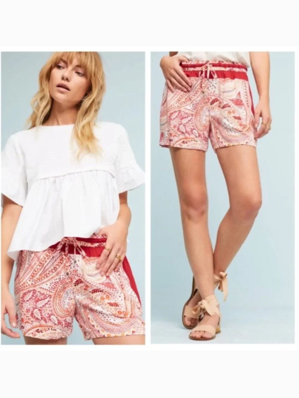 Like New! Hei Hei x Anthropologie Rory Shorts 100% Rayon Pockets Size XS